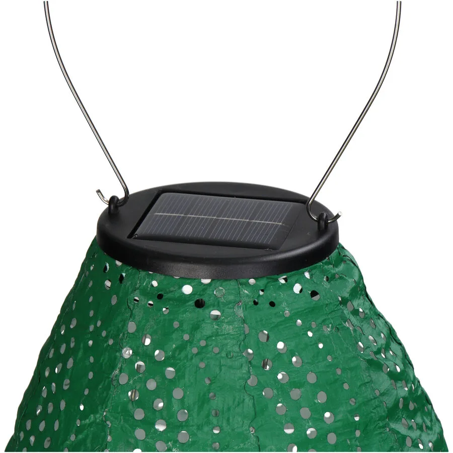 Solarlaterne Lantaa grün Tyvek H 45 cm