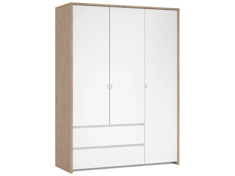 Drehtürenschrank NEXT jackson eiche 3 Türen 2 Schubladen