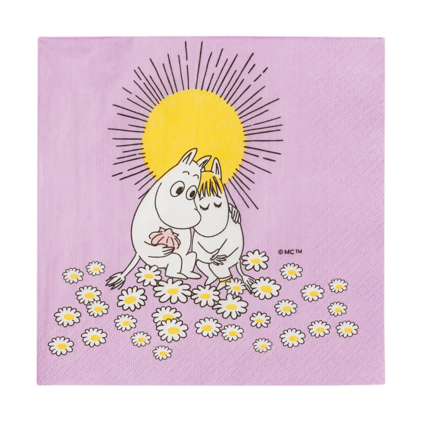 Moomin Arabia Verliebte Mumin Papierserviette 33x33 cm 20er-Pack