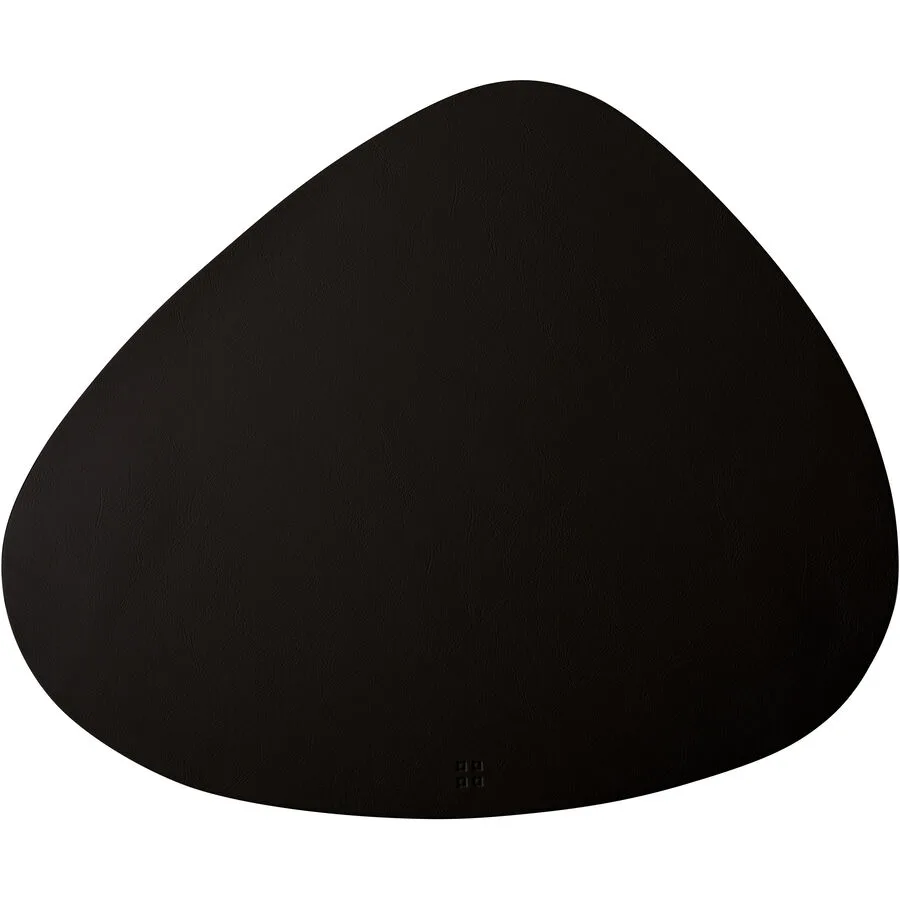 Tischset Ambiente schwarz PVC Eigene Form B 45 cm