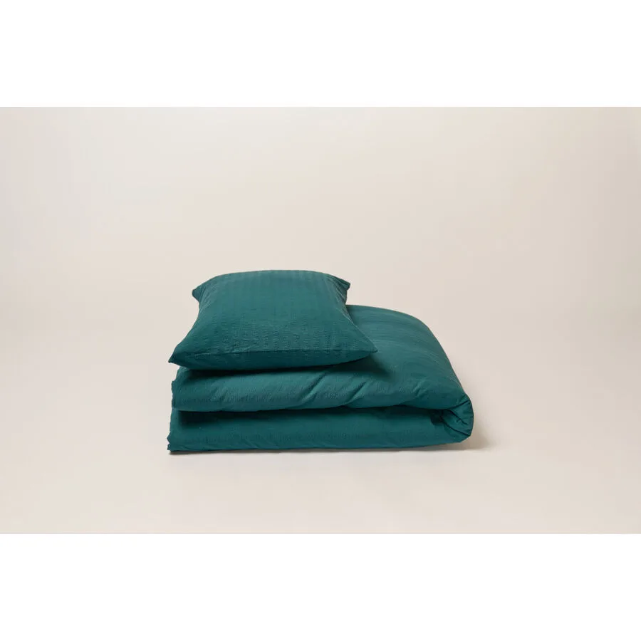 Journey Living Duvetbezug Kemeri Grün Baumwolle 240 cm - Farbe: meergrün - Material: Bio Baumwolle