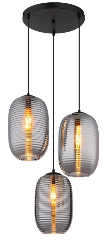 Globo Lighting - Jefrey Ø47 - Taklampa - Rökfärgad