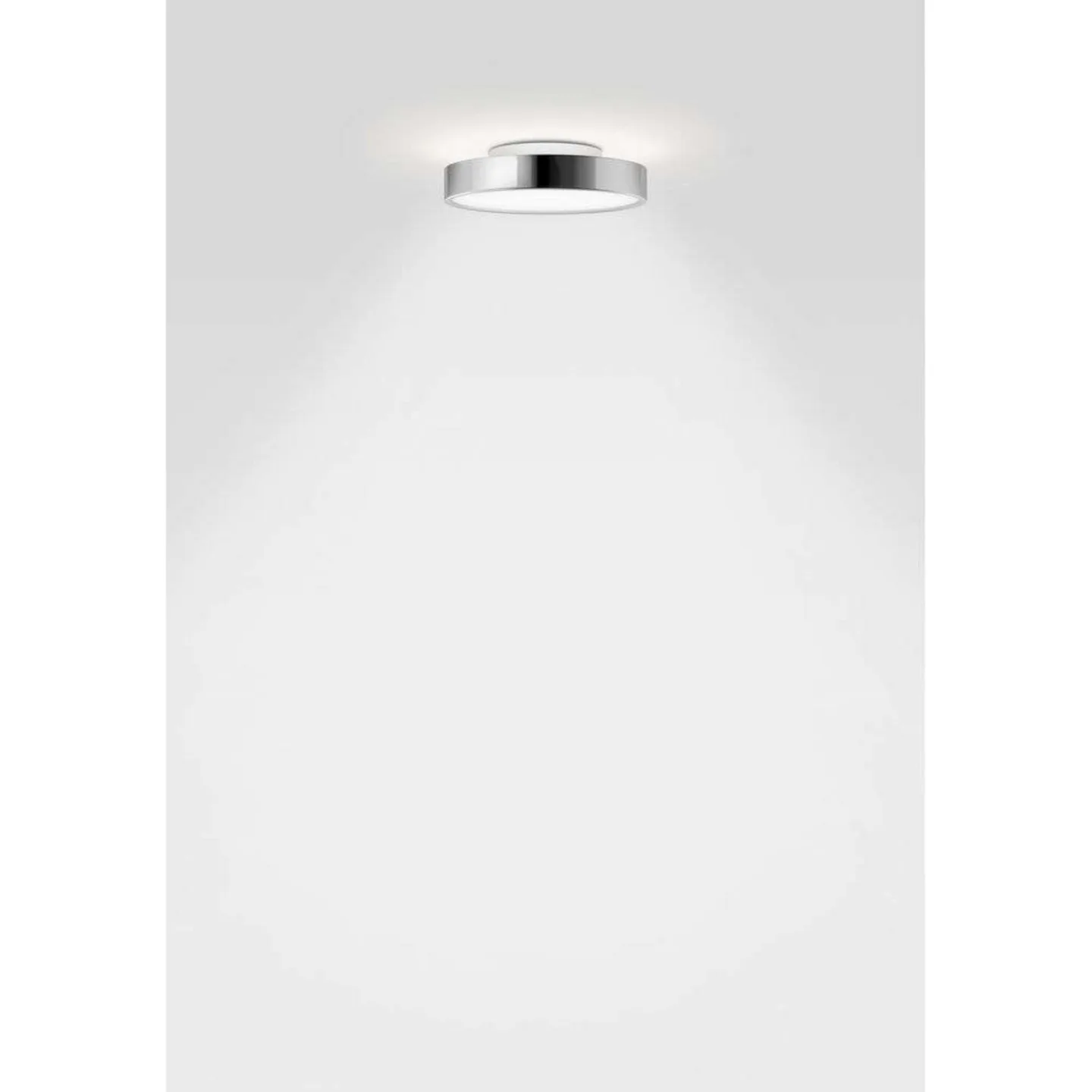 Slice² PI Deckenleuchte Ø170 Chrome - Serien Lighting - Wohnzimmer - Aluminium