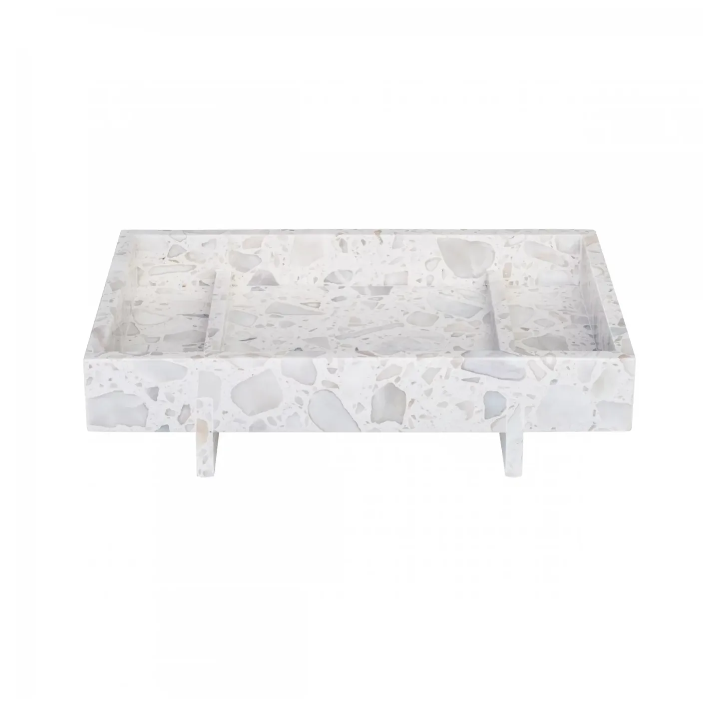 blomus Abento Tablett Marmor 18 x 30cm Nimbus cloud