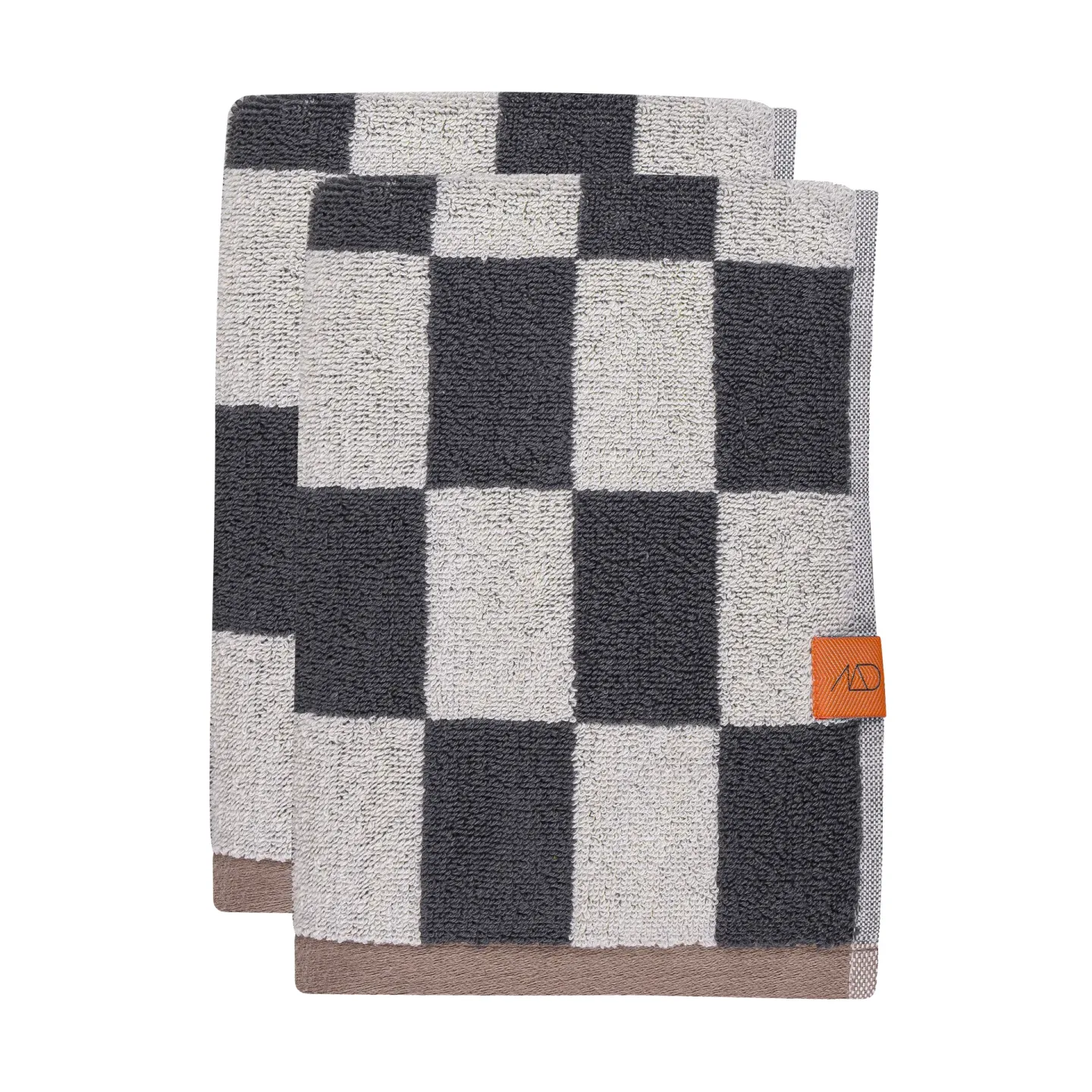 Mette Ditmer Retro Handtuch Dark grey, 40x55 cm, 2er Pack