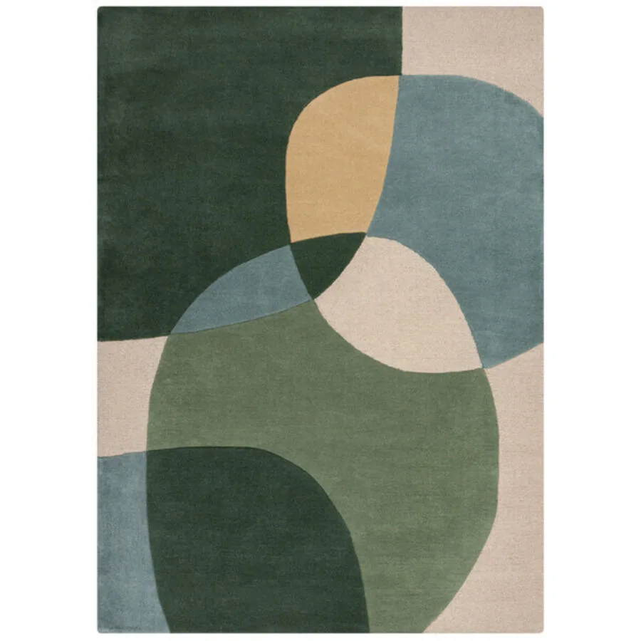 Teppich Hakari Blau/Grün Wolle 200 cm 290 cm
