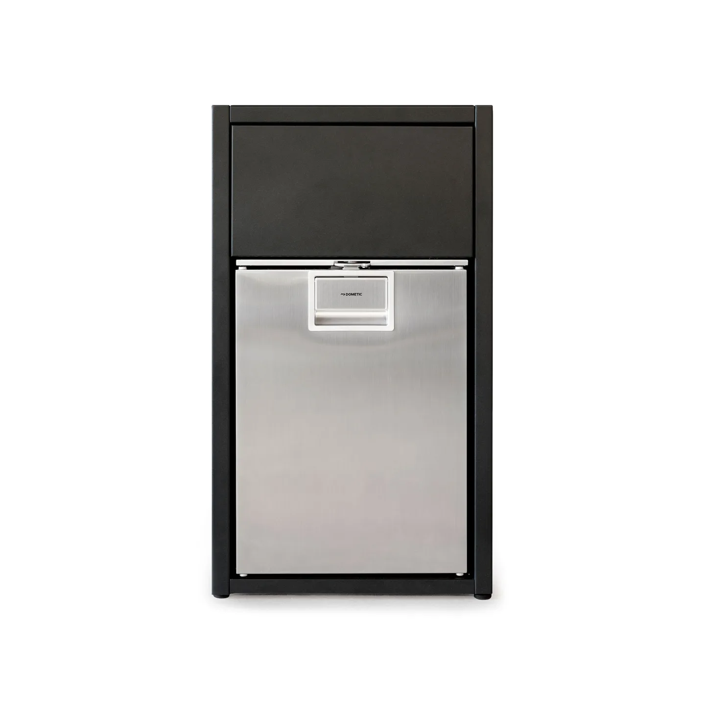 Röshults - Open Kitchen Cabinet Fridge, Anthracite, Stainless Steel - Utekök - Broberg & Ridderstråle