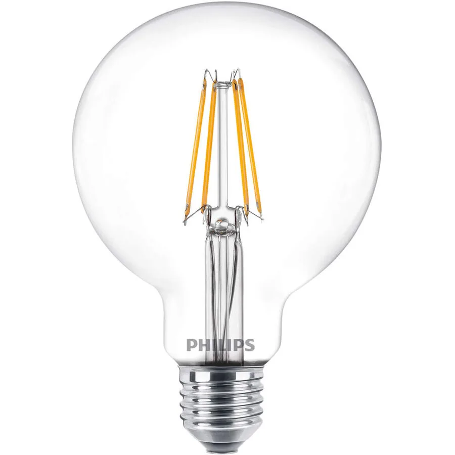 Leuchtmittel Philips Glas E27 7 W - Farbe: Transparent - LED - Lichtfarbe: Extra warmweiss - LED Leuchtmittel