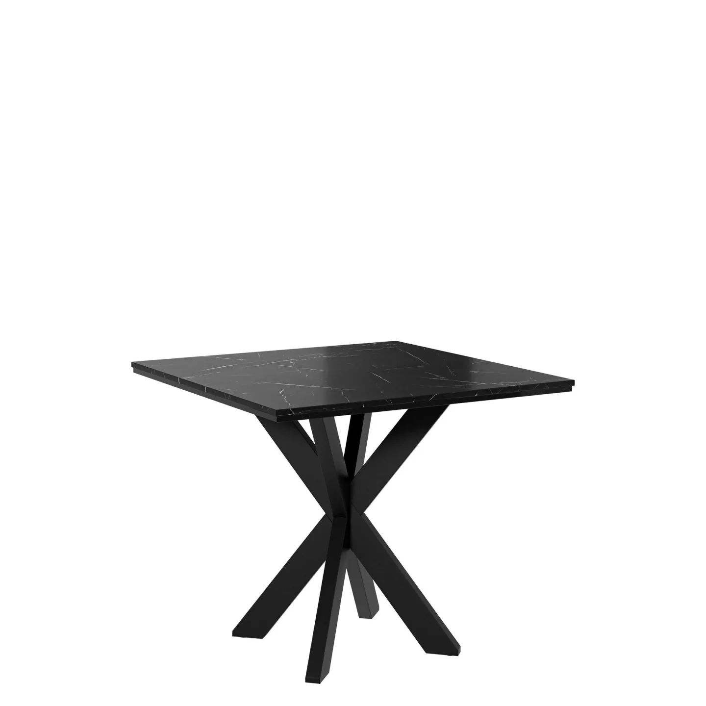 Fynrel Matbord 90 cm Kvadratisk - Svart