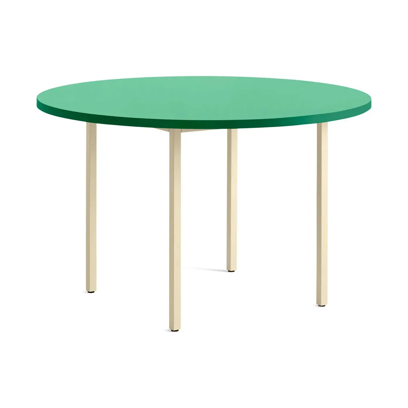HAY Two-Colour matbord Ø120 cm Ivory-green mint