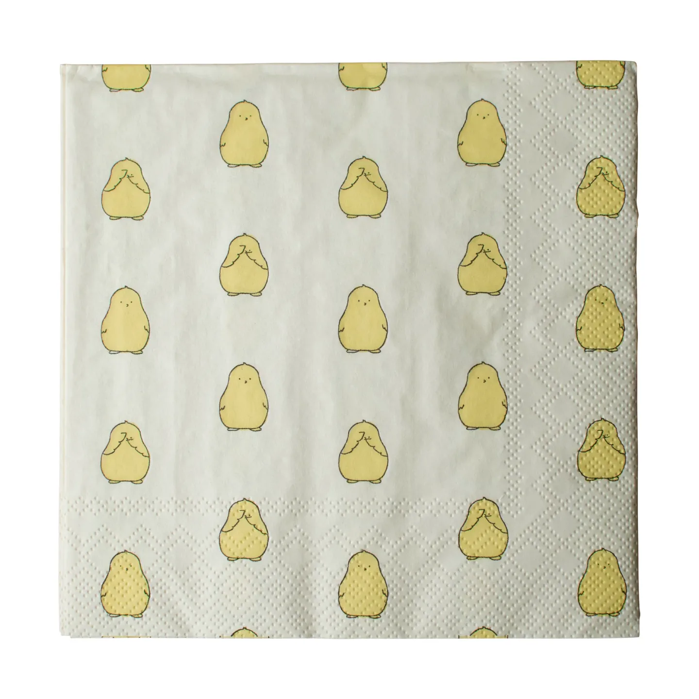 DBKD Chubby chicken Papierserviette 20-teilig Yellow, 33x33 cm