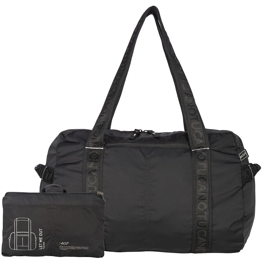 TUCANO Reisetasche FOLDABLE Schwarz Stoff
