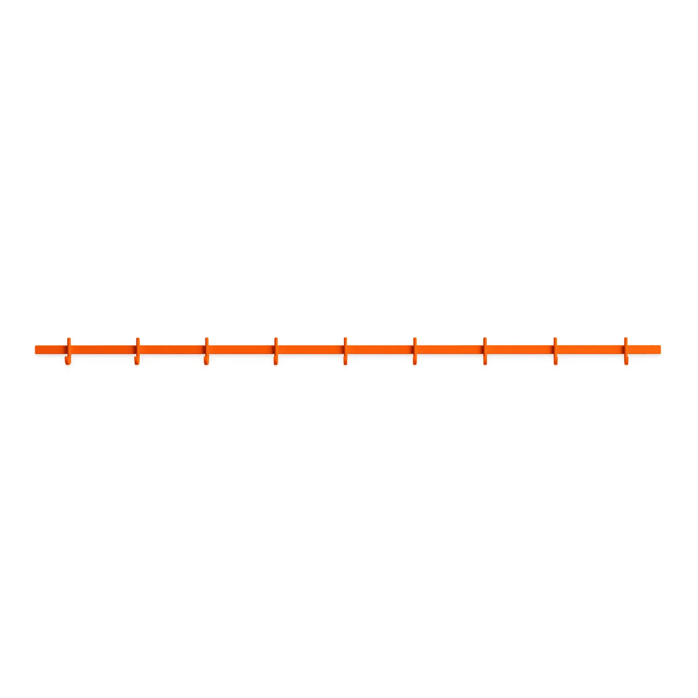 Relief - Hook Rail, Large w123 x d4,7 x h5,2 cm 1-pack 123x5.2x4.7 Orange - Krokar - TAF Studio - Orange - Metall