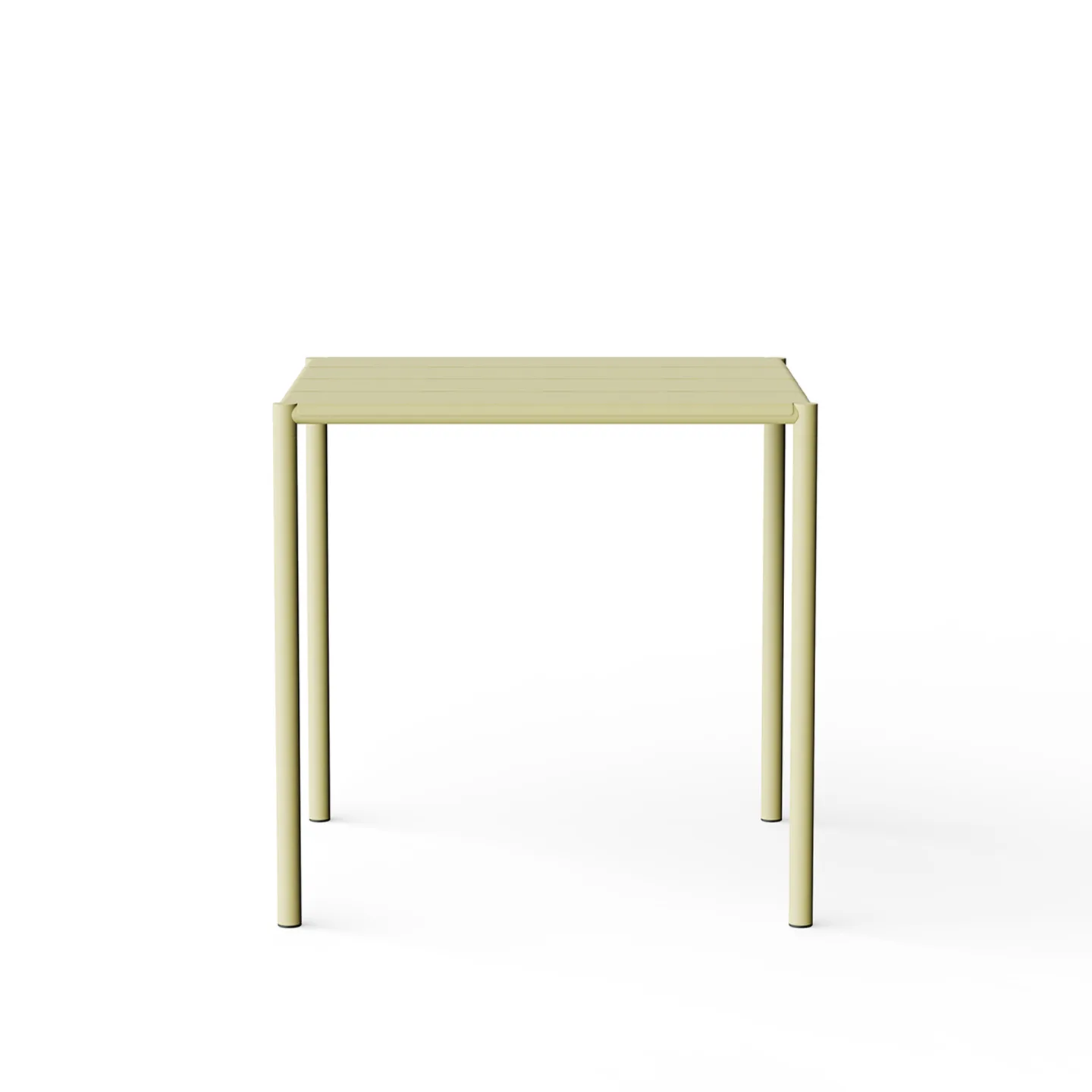 NINE - Sine - Dining Table 755 x 755 Yellow - Matbord utomhus - Note Design Studio - Gul - Metall