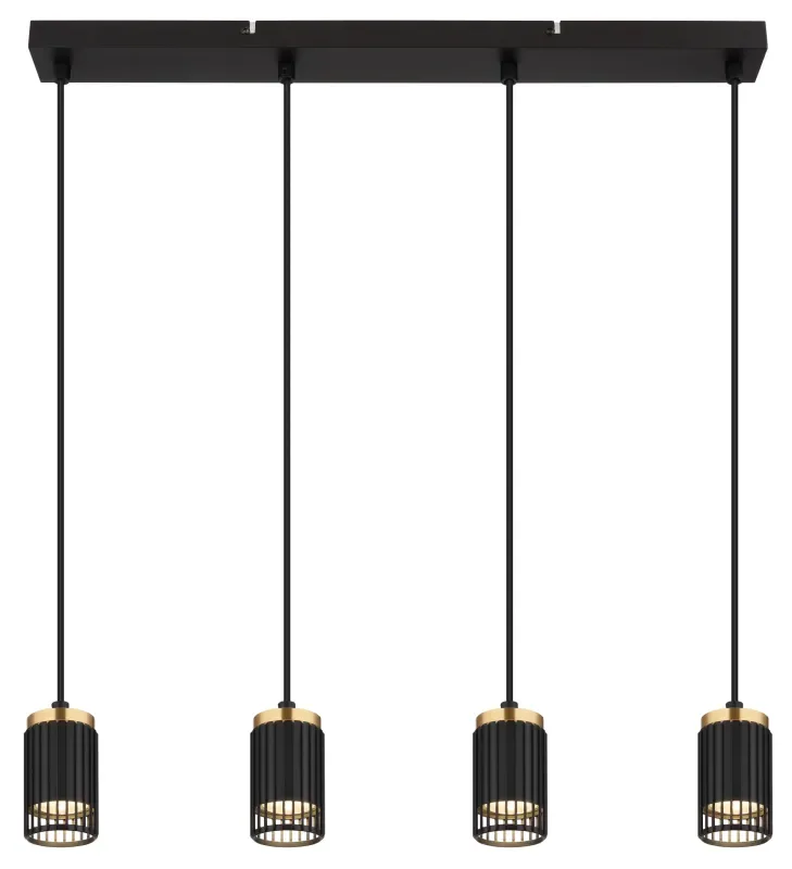 Globo Lighting - Korben 60cm - Taklampa - Svart