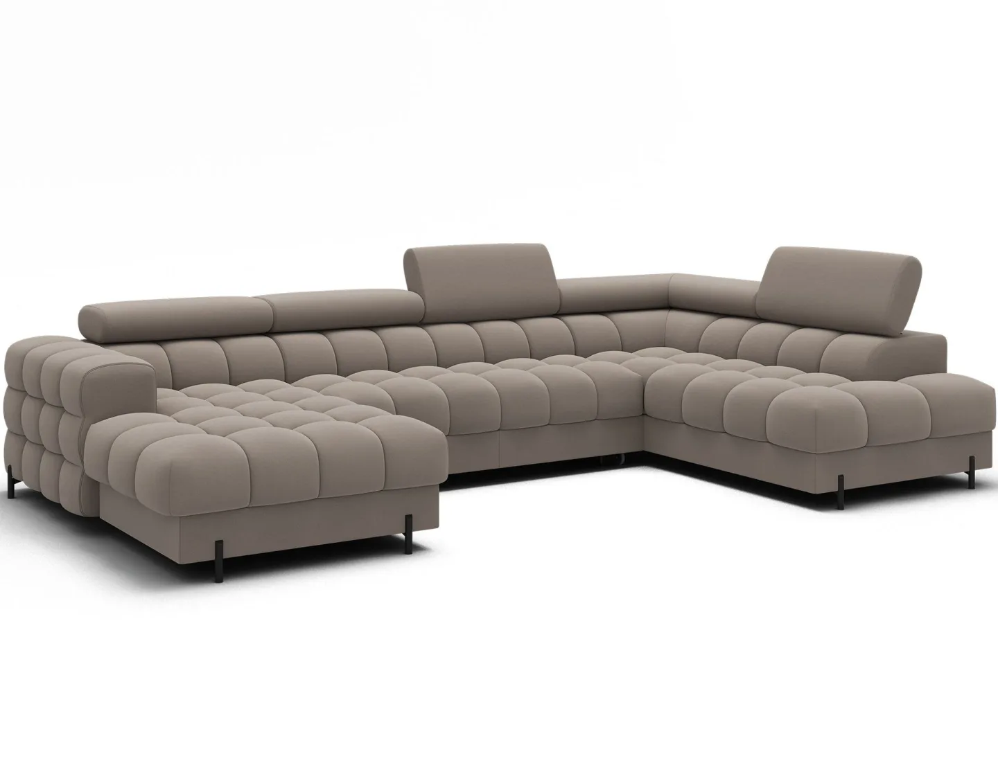 Feraria 6-sits Bubblig Bäddsoffa med Divan och Schäslong förvaring Höger - Sola 18