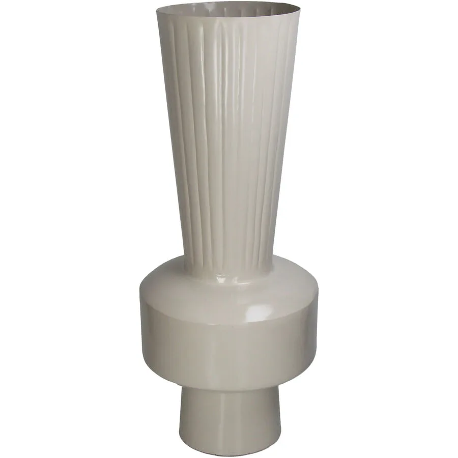 Vase Myko elfenbein Eisen D 26 H 66 cm