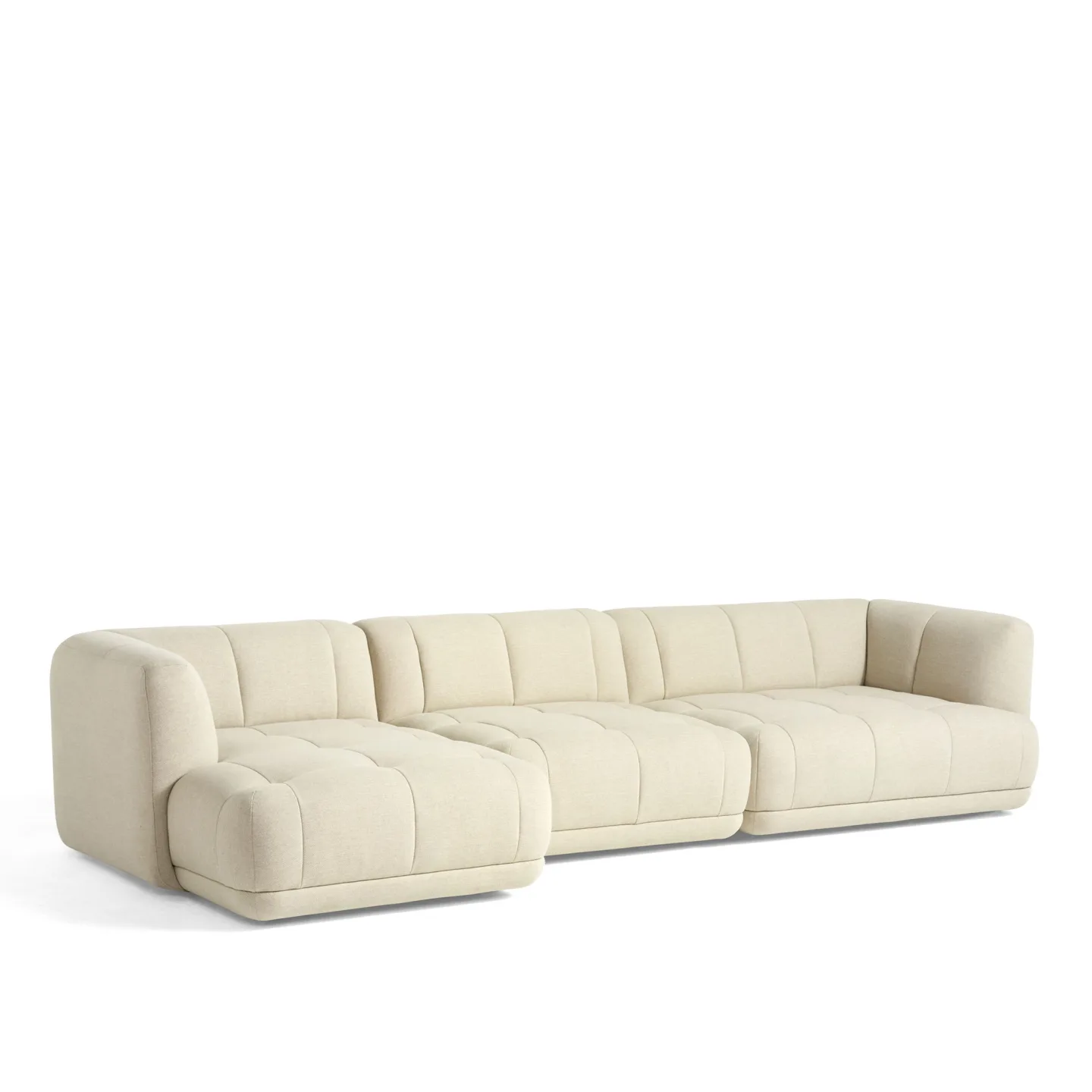 HAY - Quilton Combination 17 Left - Flamiber Cream A05 - Soffor - Doshi Levien - Vit