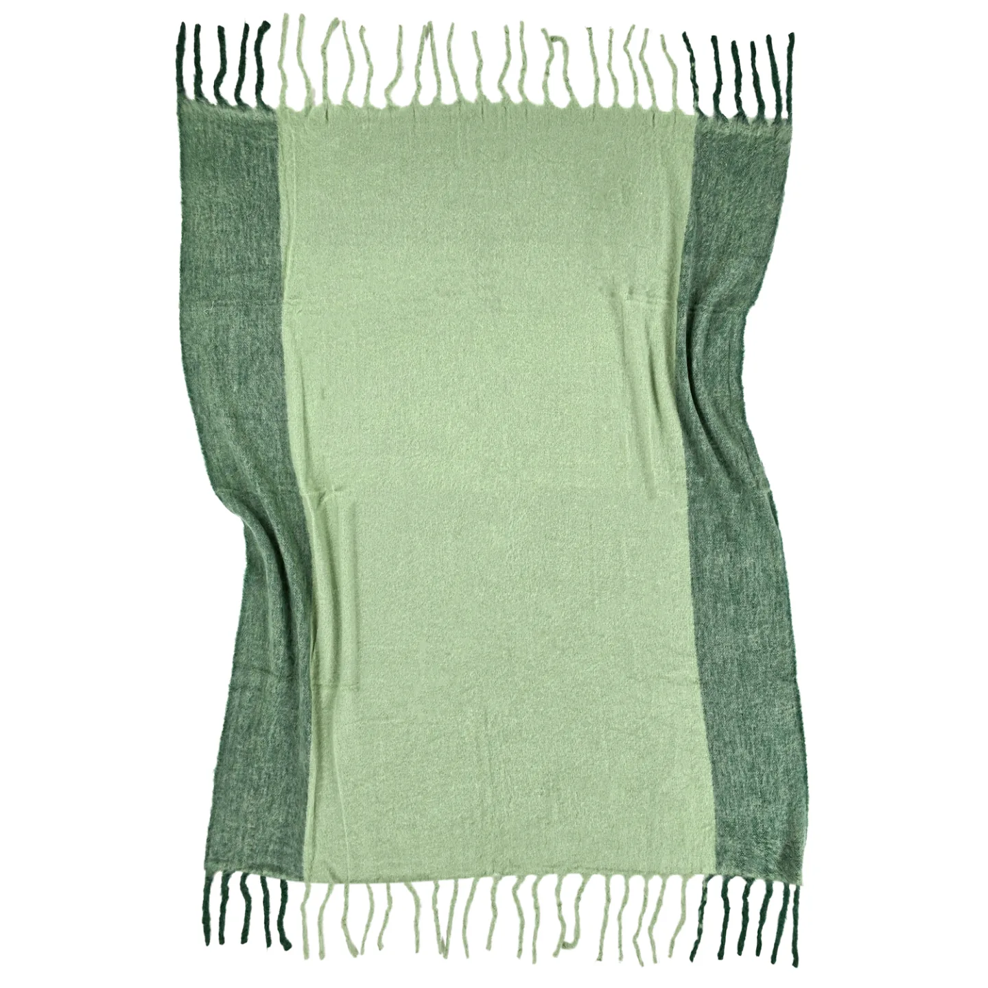 Pledd - Pledd i ullblanding - Carol (grønn) (Størrelse: 130 x 170 cm)