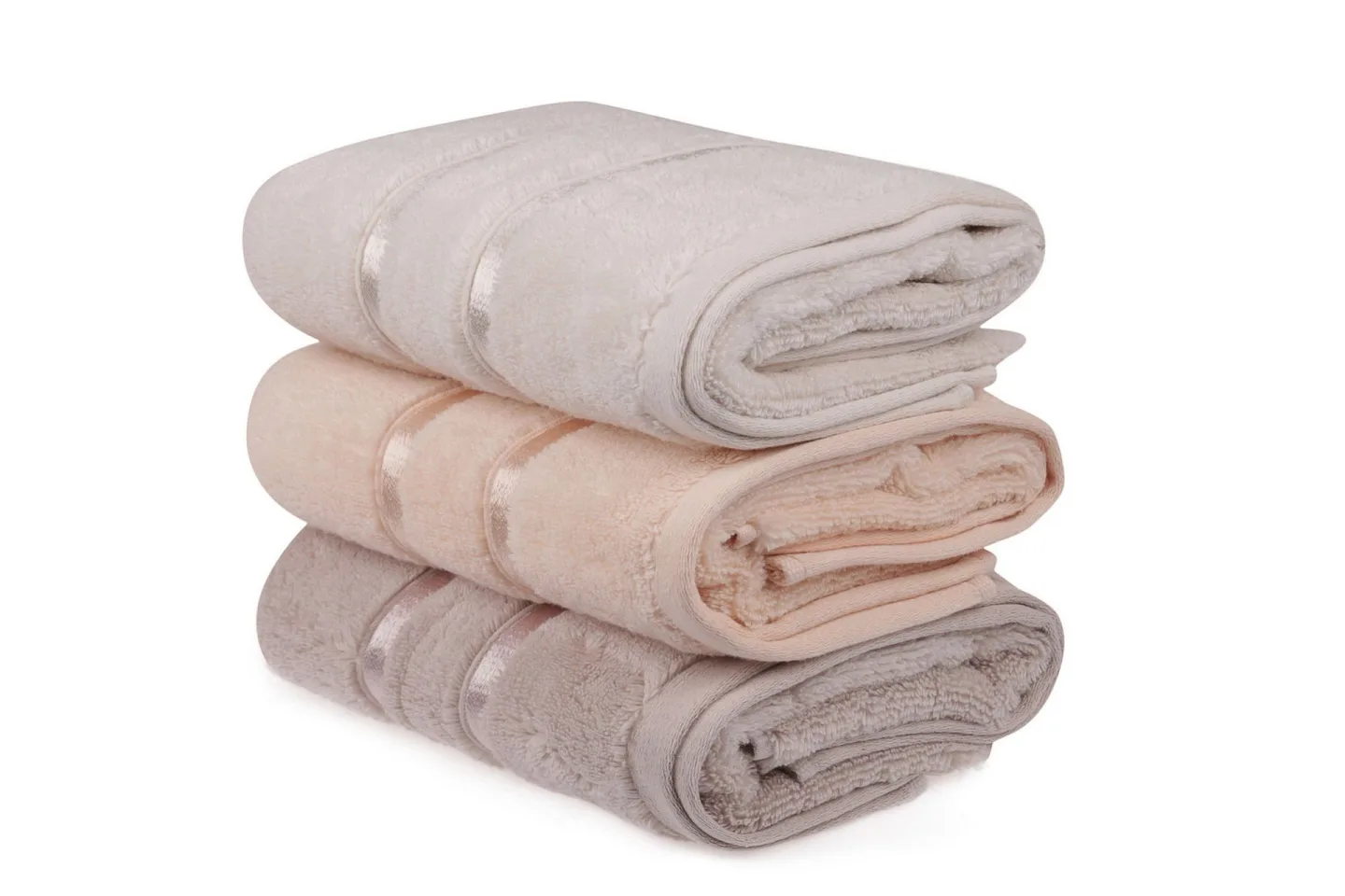 Ashburton Handduk 3-pack - Ljusgul/Lila/Laxrosa