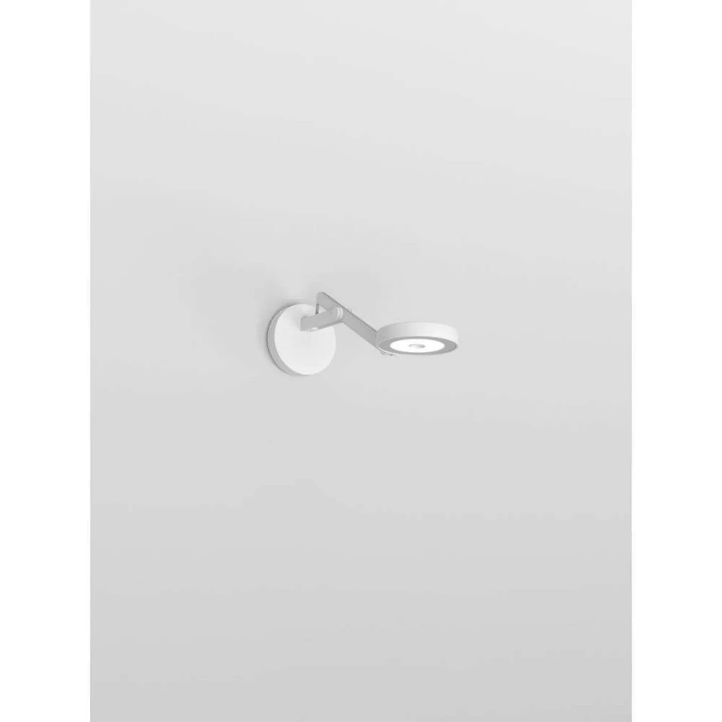 String W0 Wandlampe, DTW, matt/weiß/silber - Rotaliana - Wohnzimmer - Aluminium