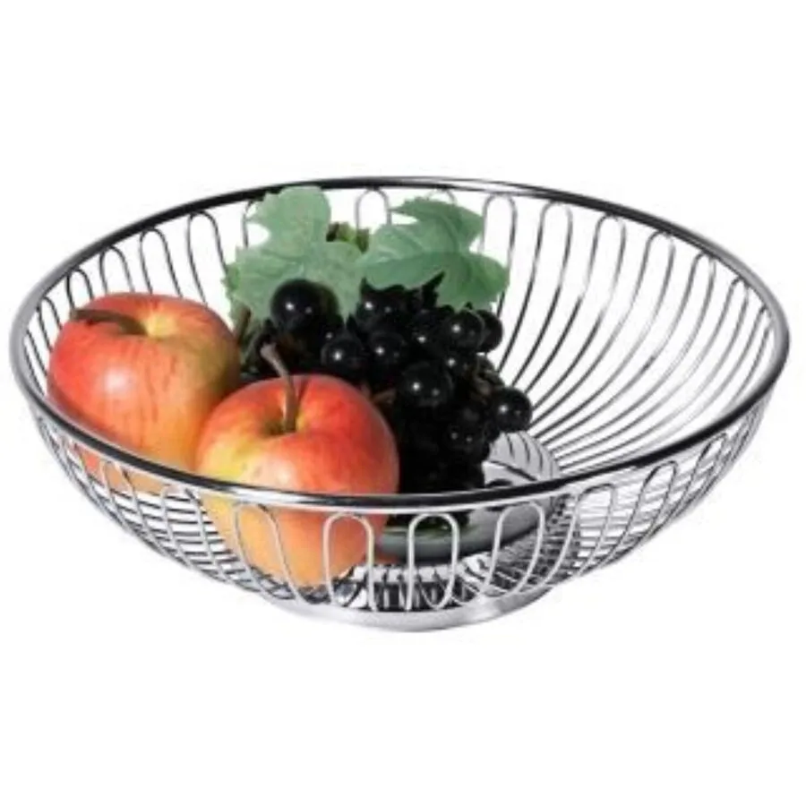 Brotkorb Contacto Bander silber Edelstahl T 17 cm