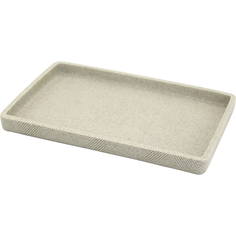 Tablar Carina sand Polyresin B 28.6 cm H 2.5 cm