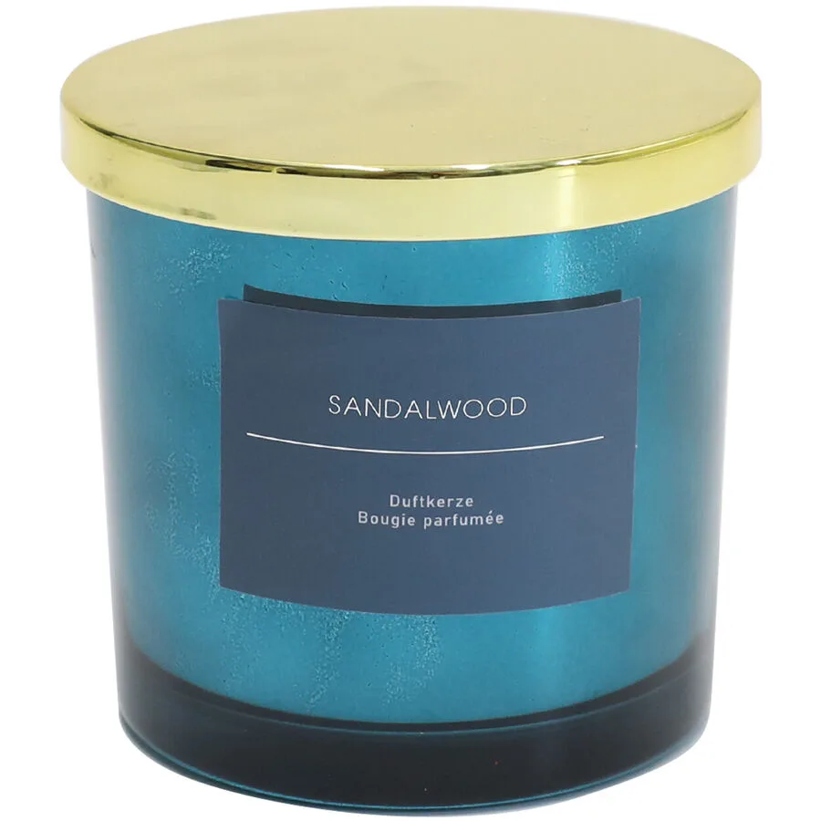 MyDeal Duftkerze Modern Bohemian Blau Wachs/Glas 10 cm - Material: Glas/Wachs