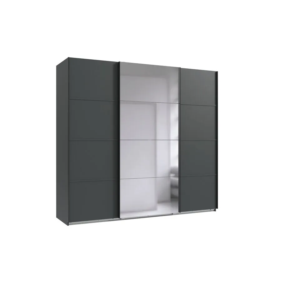 Kleiderschrank Jurky graphit Holzwerkstoff B 225 cm