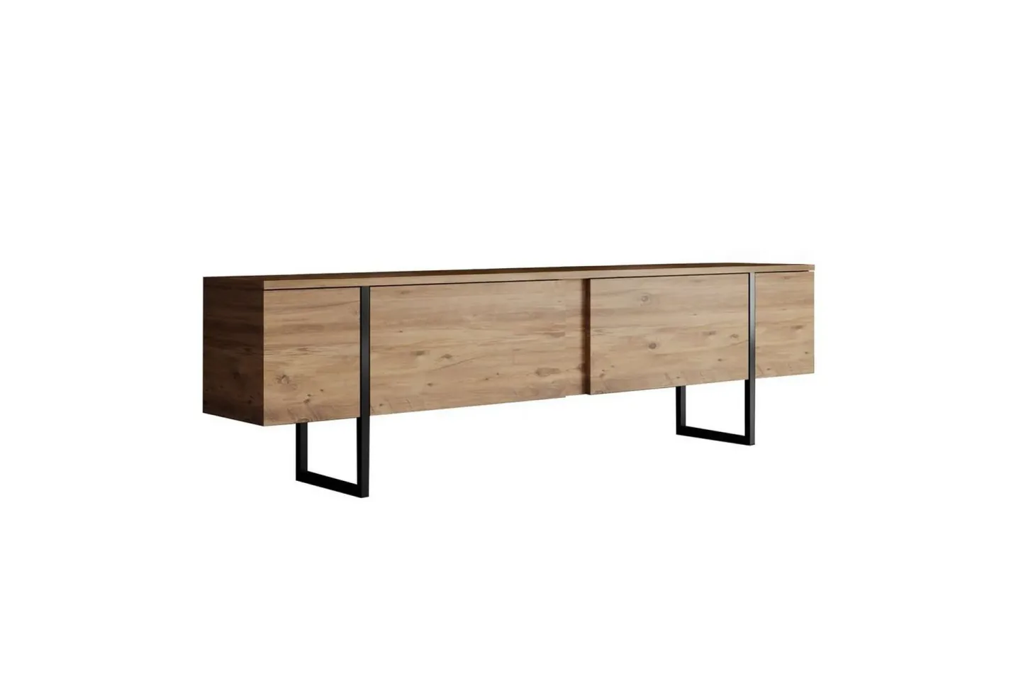 Luxe Tv-bänk 180 cm - Natur/Svart