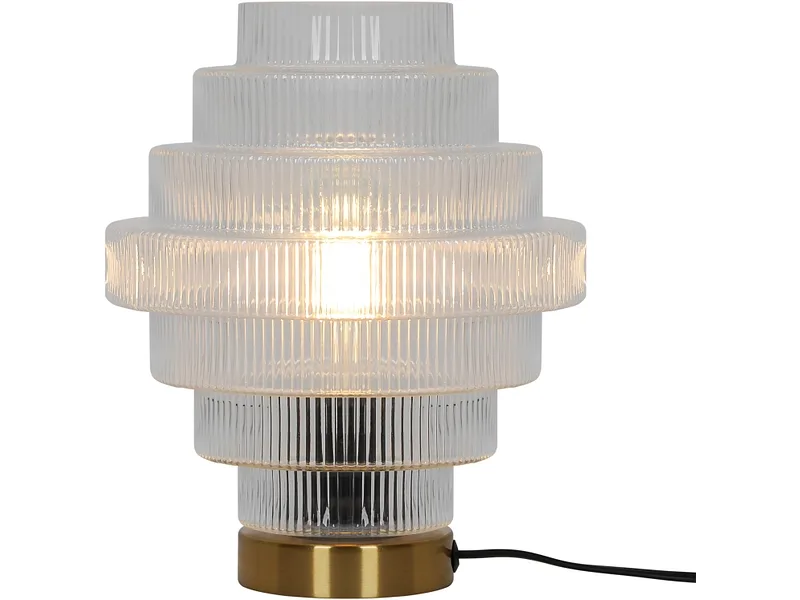 Tischlampe SOFIA 25.5cm 15W durchsichtig