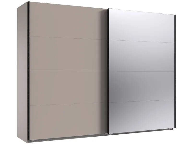 Schwebetürenschrank MIDNIGHT beige 2 Türen