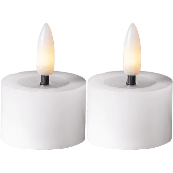 Star Trading - LED Värmeljus Flamme Flow - Batteriljus - Vit
