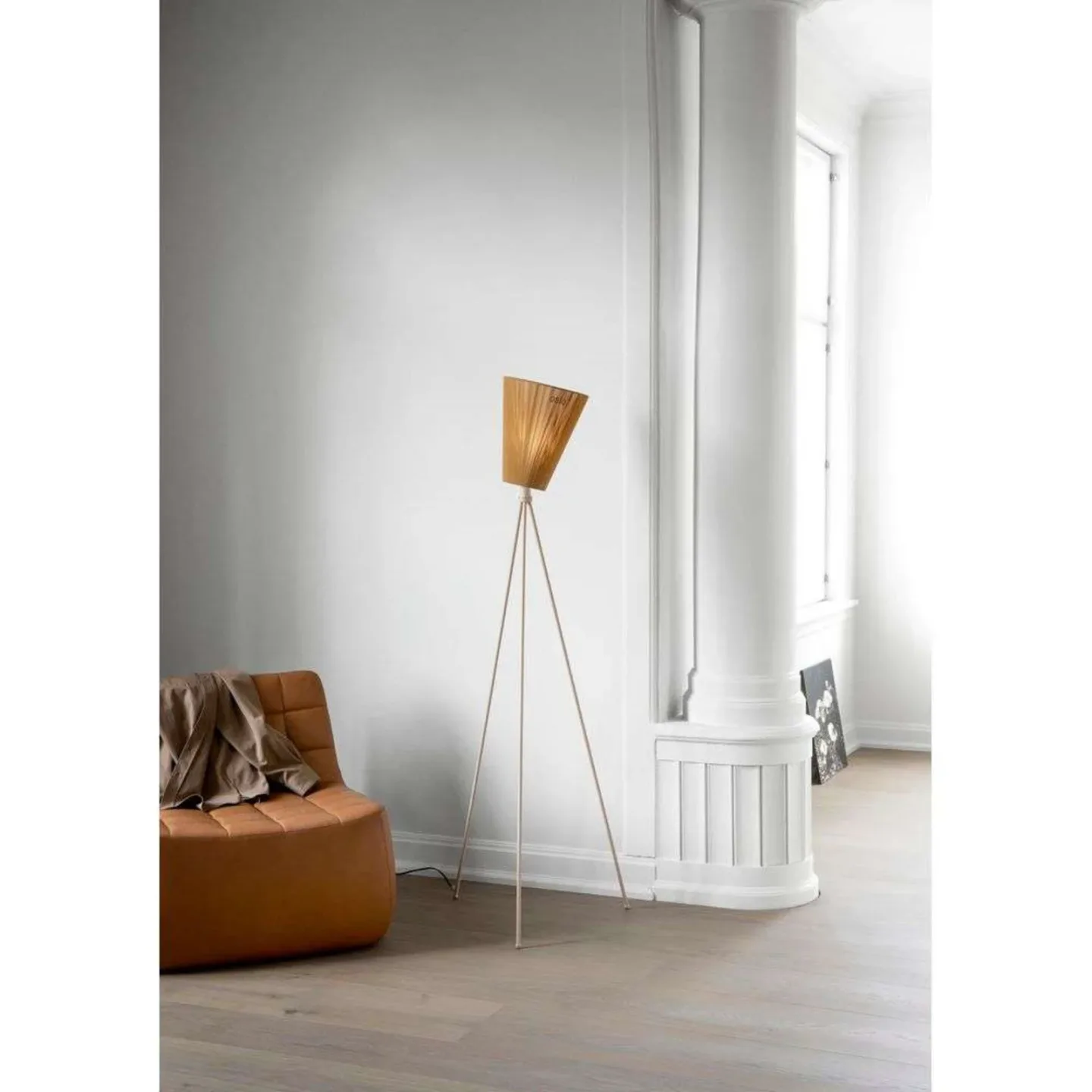 Oslo Wood Golvlampa Light Grey/Caramel - Northern - Vardagsrum - Metall