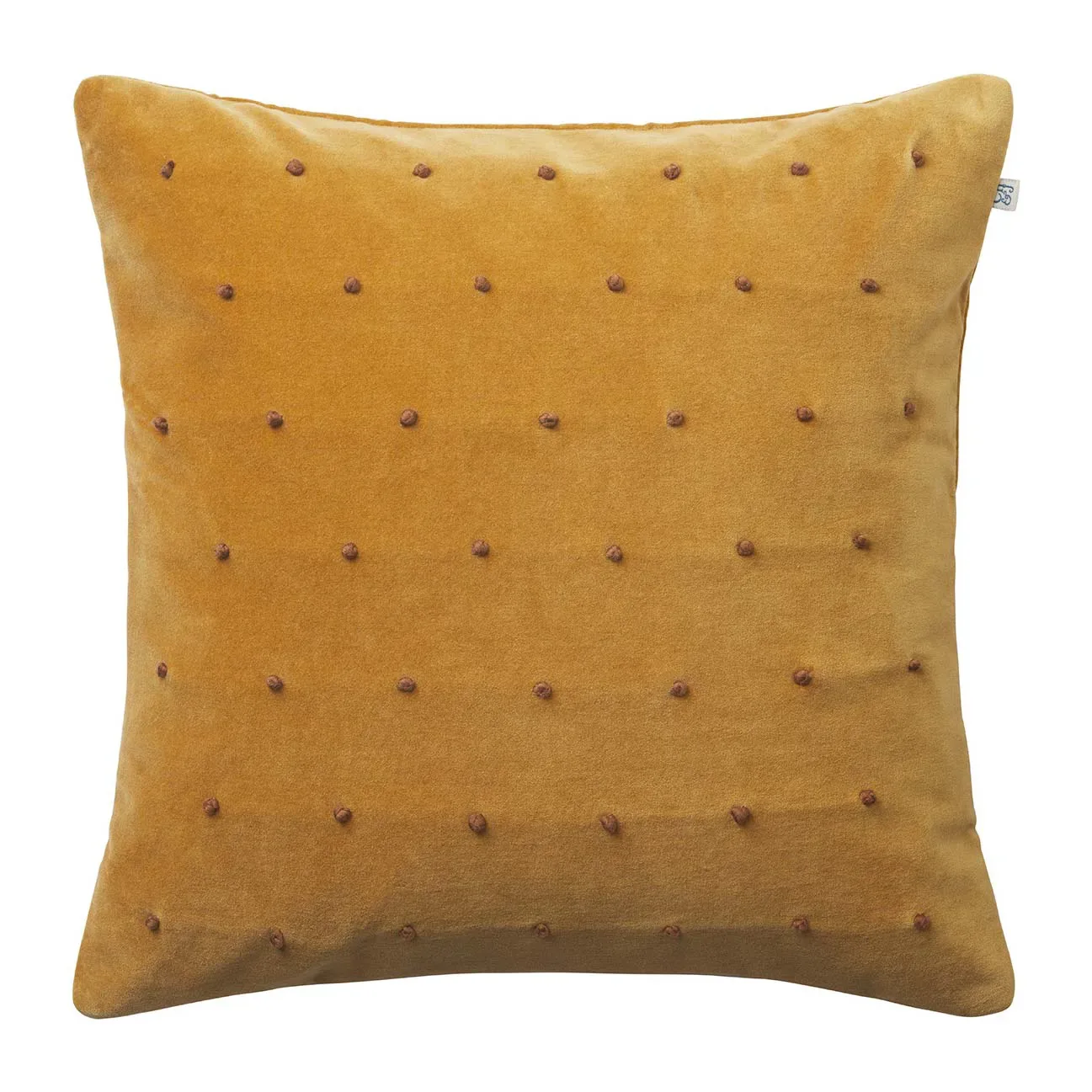 Chhatwal & Jonsson Roma Kissenbezug 50 x 50 cm Cognac-Masala Yellow