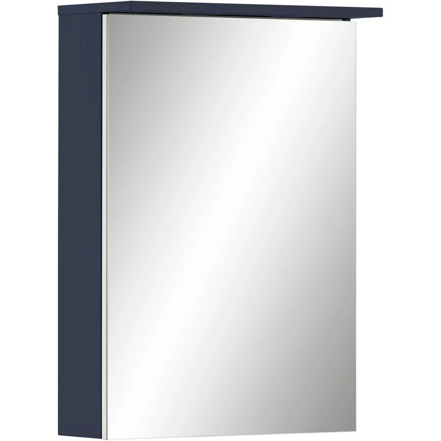 Spiegelschrank Jukka nachtblau Holzwerkstoff B 50.4 cm T 15.9 cm - Lichtfarbe: Helles Neutralweiss