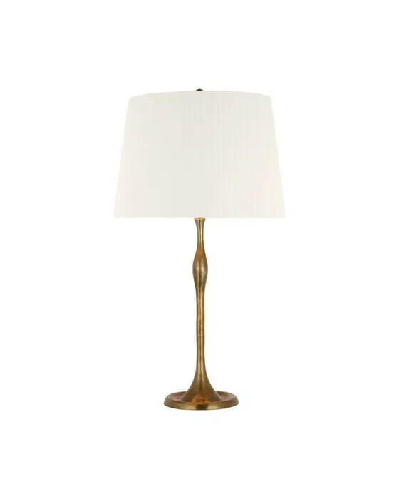 Romero Table Lamp Antique Brass/Linen