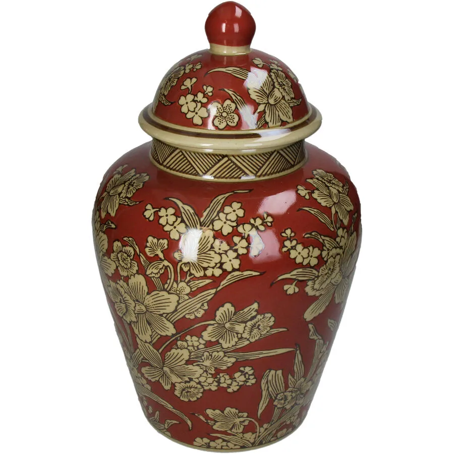 Einmachglas Levend Braun Porzellan 21 cm 35 cm - Farbe: Terrakotta
