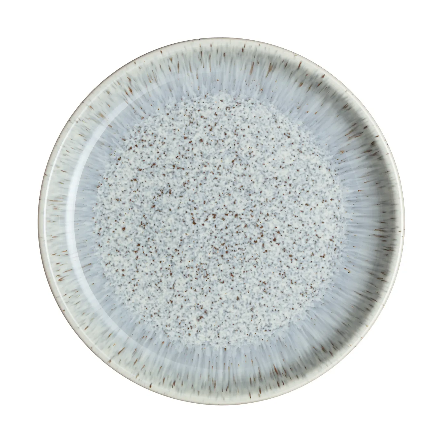 Denby Halo Speckle coupe tallrik 21 cm Grå-brun