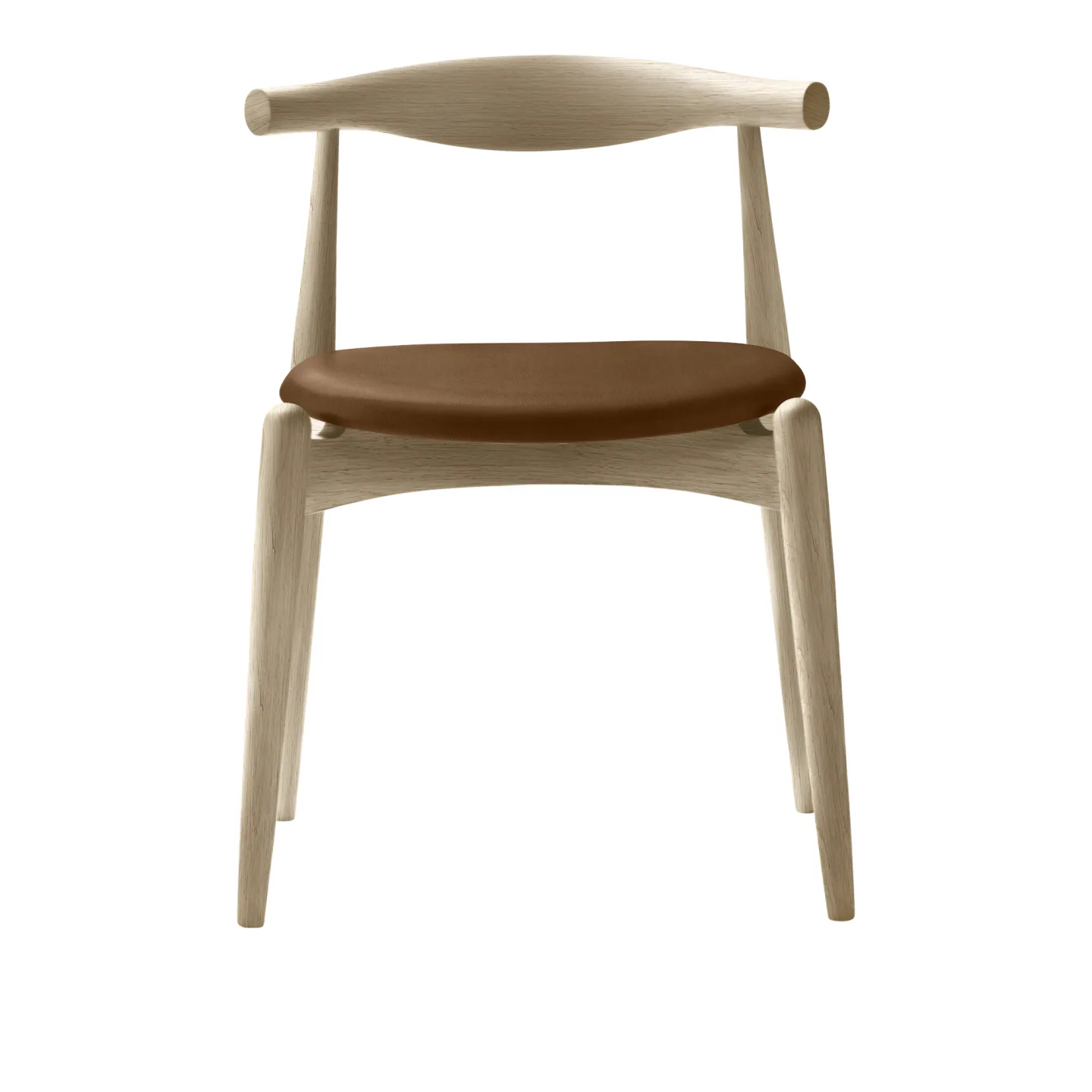 Carl Hansen - CH20, Tvålad Ek, Lädergrupp C Sif - 95 - Matstolar - Hans J. Wegner - Träfärgad - Trä