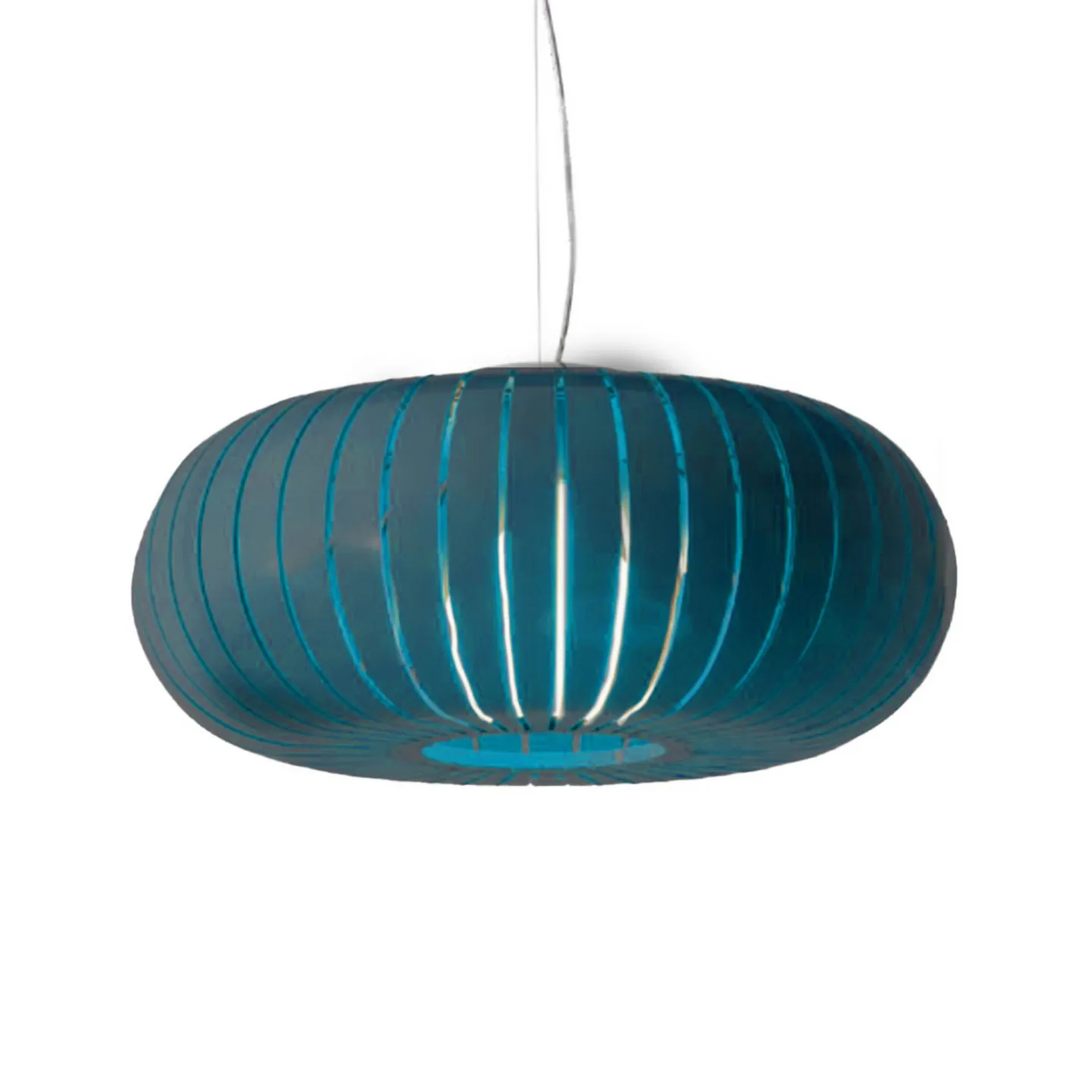 Teresa LED-hänglampa, petrol, Ø 50 cm - Kartell - Vardagsrum - Design - Plast - Med en ljuskälla