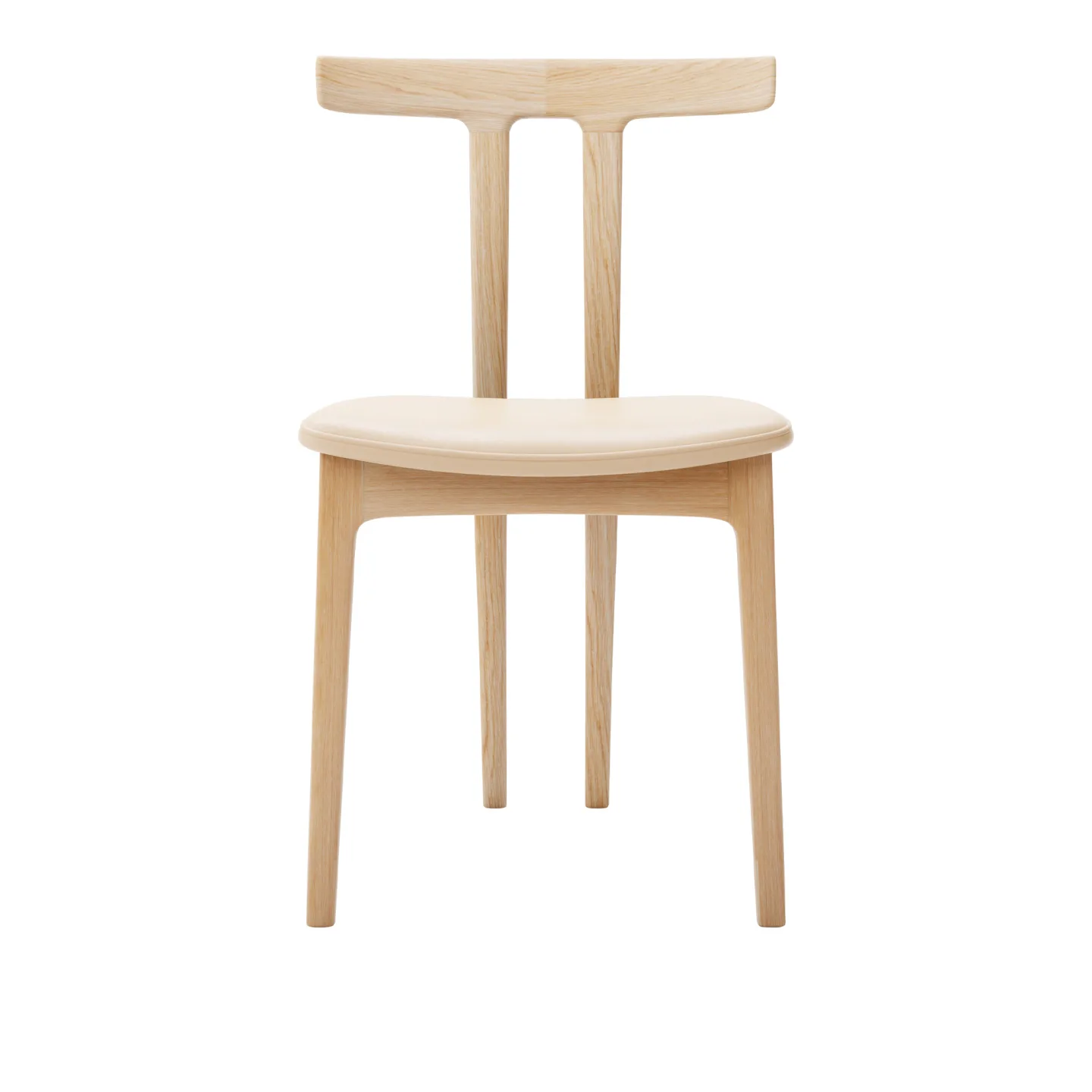 Carl Hansen - OW58, T-Chair, Oiled Oak, Leather Cat. C Sif 90 - Matstolar - Ole Wanscher - Läder/Trä/Skum