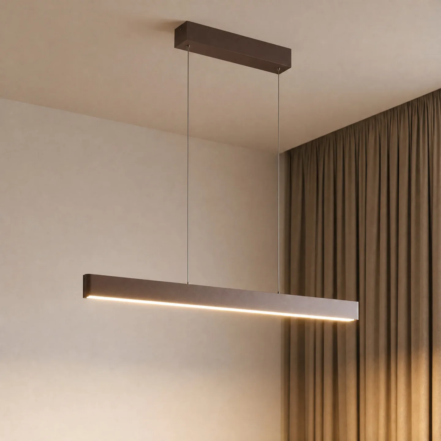 Mylosh LED Smart Pendelleuchte Coffee - Lucande - Küche - Modern - Aluminium - Einflammig