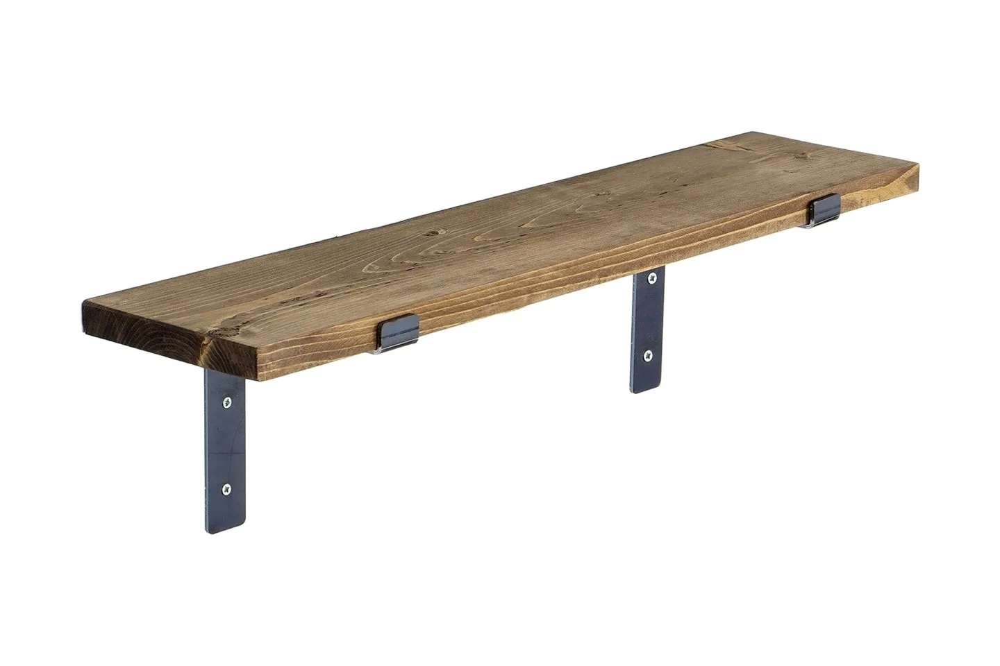 Lilamae Vägghylla 60 cm - Svart/Valnöt
