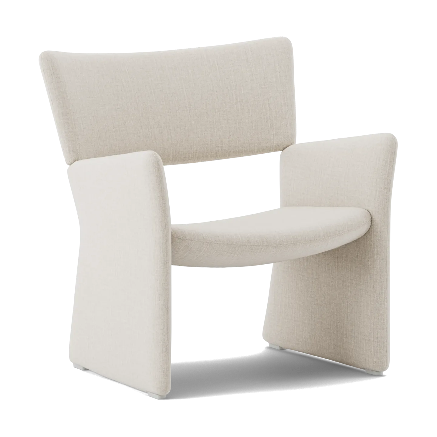 Massproductions Crown Easy Chair Sessel Linara 05 Porridge