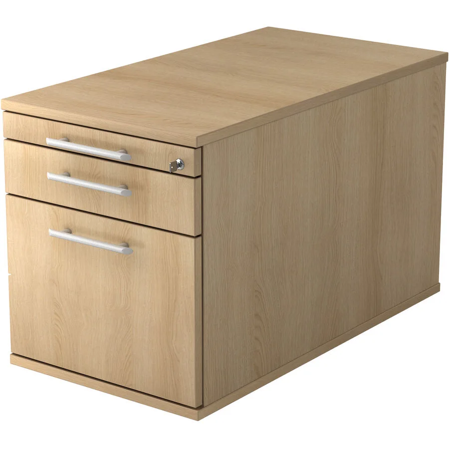 Rollcontainer Office eiche Holzwerkstoff B 42.8 cm H 51.2 cm