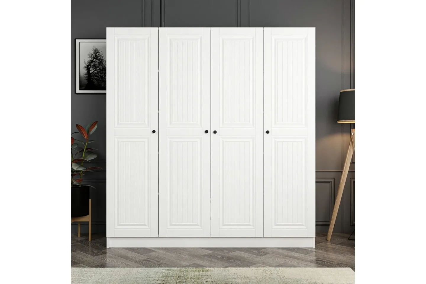 Fruitland Garderob 180 cm - Vit