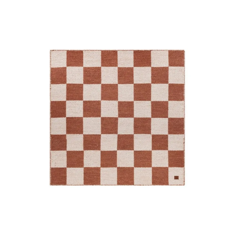 Ullmatta Chessie Kvadrat - 300x300 cm, Terracotta