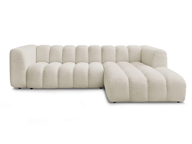 Ecksofa BOBOCHIC TALIA Boucle-Stoff beige