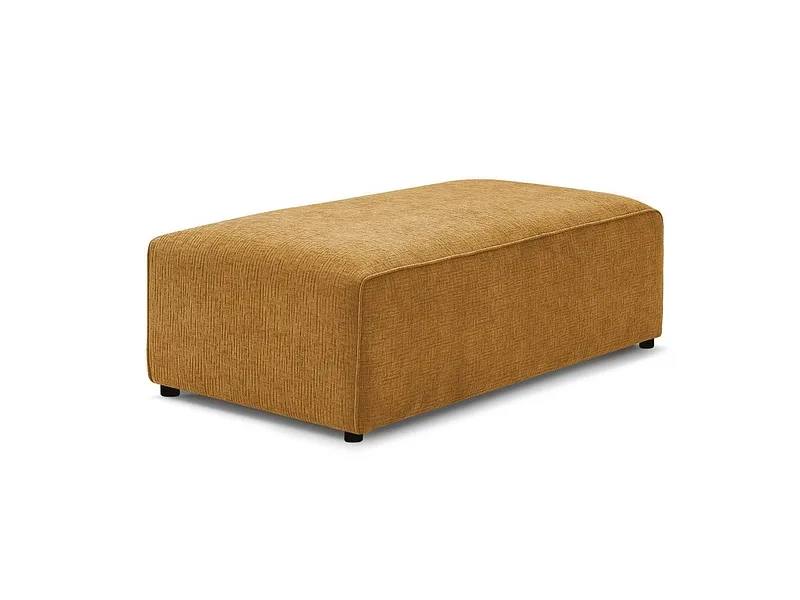 Hocker BOBOCHIC MEGEVE 70x140x45cm stoff mit textur gelb